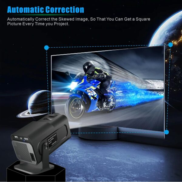 Mini Projector 5G WIFI with 30"-150" Big Screen