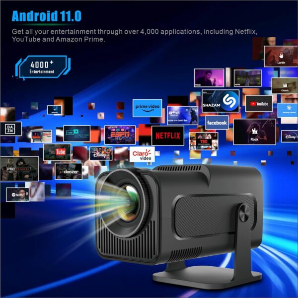 Mini Projector 5G WIFI with 30"-150" Big Screen