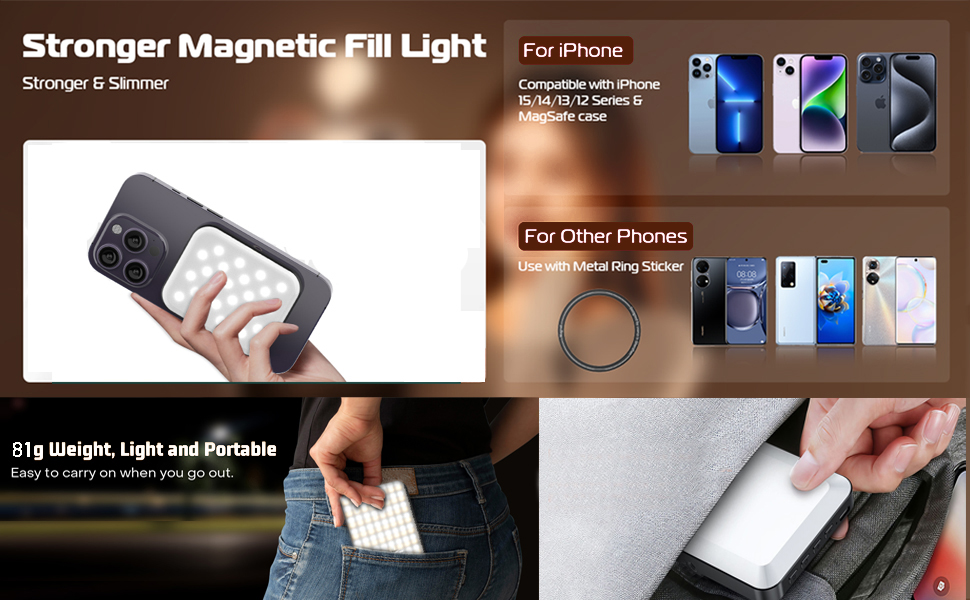 Magnetic Selfie Light XJ77